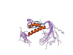 2cte: Solution structure of the 1st KH type I domain from human Vigilin