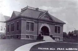 A Photograph of the Presque Isle Free Library, 1947.
