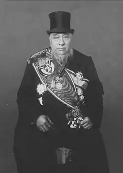 Paul Kruger with chinstrap beard