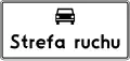 D-52 "traffic zone" (used on non-public roads to remind that the same traffic rules as on public roads still apply)