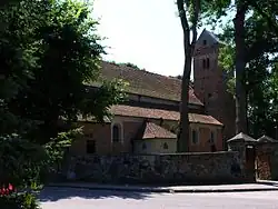 Medieval Gothic Holy Trinity church in Winnica