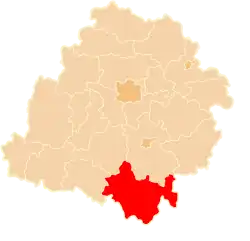 Location within the voivodeship