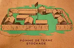Cover of Publication showing illustration of the Pomme de Terre Stockade
