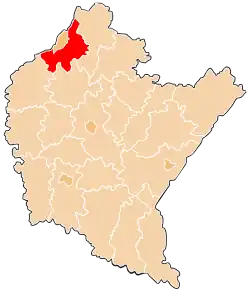 Location within the voivodeship
