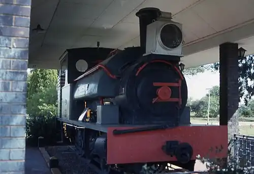 The Nylstroom, plinthed at Nylstroom station, 28 April 1992