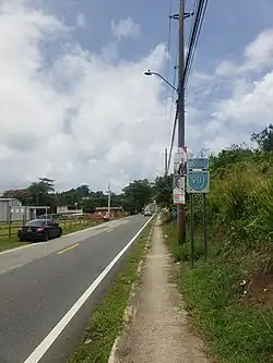 Heading south in Camino Nuevo, Yabucoa