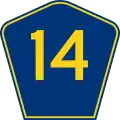Highway 14 marker