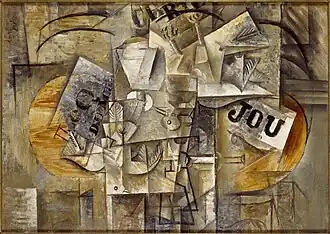 Pablo Picasso, 1912, Les oiseaux morts (Los pájaros muertos), oil on canvas, 46 x 65 cm