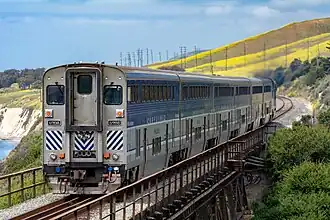 Bi level Pacific Surfliner cab car in 2018