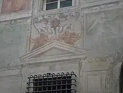 Palazzo Angelo Giovanni Spinola, frescoes on the facade