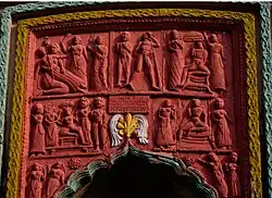Terracotta decorations in Shyamachandrajiu temple