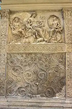 Roman - Arabesque on the Ara Pacis, Rome, unknown architect and sculptors, 13-9 BC[41]