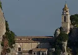 Panorama with part of the Church of San Silvestro (Bagnoli del Trigno)&nbsp;[it] on the right.
