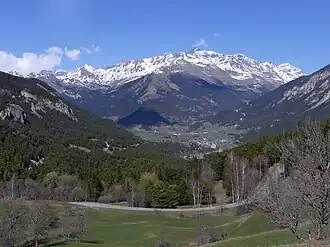 View from Sardières towards Sollières