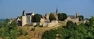 Panoramic view of Sainte-Suzanne, Mayenne