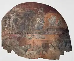 Paolo Uccello — Lamech killing his Father, Announcement of the Flood and the Building of the Ark