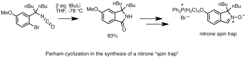 Parham cyclization in MitoSpin