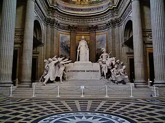 National Convention Altar or also called Republican Altar, inside the Panthéon in Paris. The term grande école originated in 1794 after the French Revolution, upon the creation of the École normale supérieure, of the École centrale des travaux publics (later École polytechnique, France's foremost Grande Ecole of Engineering, abbreviated nowadays as "ℓ'X" in French) by the mathematician Gaspard Monge and Lazare Carnot and of the French National Conservatory of Arts and Crafts by the abbot Henri Grégoire, which all resulted from the National Convention.