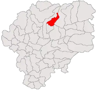 Location in Bistrița-Năsăud County