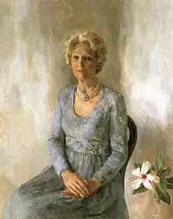 Portrait of Pat Nixon by Henriette Wyeth, 1978