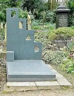 The grave of Patrick Caulfield, RA