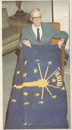 Paul Hadley with his creation, 1969.