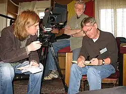 Paul Radu being interviewed by Richard Young and Robert Bilheimer in 2007