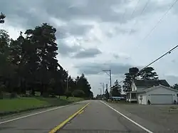 Westbound PA 27 near the village of Grand Valley