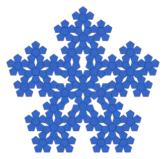 3rd iteration, with center pentagons