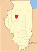In 1831, Peoria County's present borders were established and Mercer County was attached to Warren.