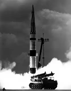 Pershing 1 No. 329, P-35 test, Canaveral LC30A (27 April 1962)