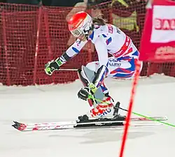 Petra Vlhová in Hammarbybacken World Cup 2018