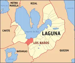 Map of Laguna province