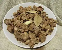 Adobo made with chicken necks