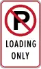 No parking, loading only
