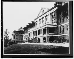Old image of buildings at Sullins College, Bristol, Virginia