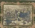 Photograph of the mass funeral of Sikh martyrs of the Nankana massacre ('Saka Nankana'), ca.1921