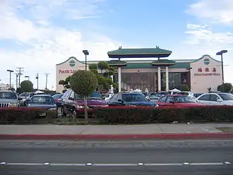 Large building with pagoda-style arches