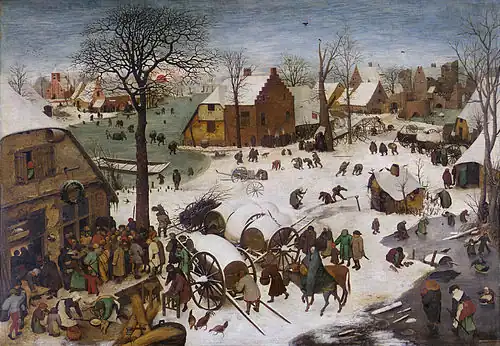 The Census at Bethlehem, Bruegel, 1566
