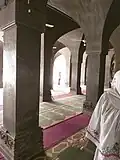 Pillar alignment from Qibla to extreme outer entrance gate