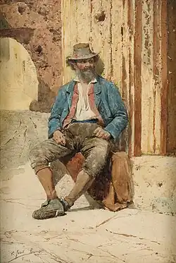 The Siesta, 1893, watercolor