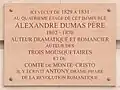Alexandre Dumas lived in the street from 1829 to 1831.