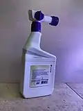 Lawn spray bottle with hose attachment