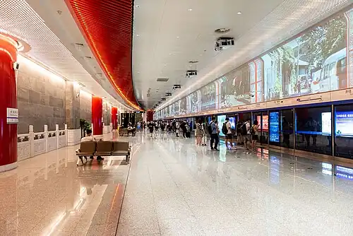 Daxing Jichang (Daxing Airport) station of Daxing Airport Express