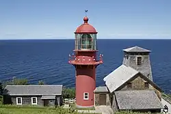 Pointe-à-la-Renommée Lighthouse, near the village of L'Anse-à-Valleau
