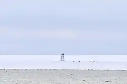 Abandoned Russian polar station Izluchina (Northeast coast of Komsomolets Island; 81°N, 96°33’E).