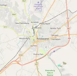 Location of Polokwane