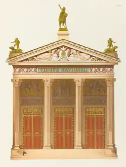 Neoclassical&nbsp;– Polychromatic façade of the Cirque Nationale, Paris, by Jakob Ignaz Hittorff, 1840[49]