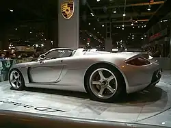Porsche Carrera GT concept at the 2000 Paris Motor Show
