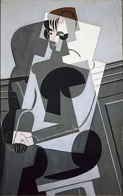 Juan Gris, October 1916, Portrait of Josette, oil on canvas, 116 x 73&nbsp;cm, Museo Reina Sofia, Madrid